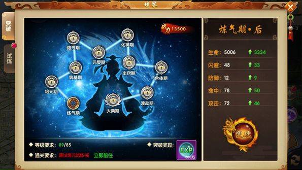 天缘传说官方正版下载 v1.0.22 安卓版 境界系统介绍截图2
